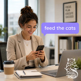 Control your feeder from the Kasa app.
