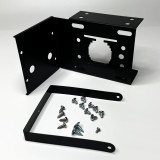 Mounting bracket and strap (black powder coat)