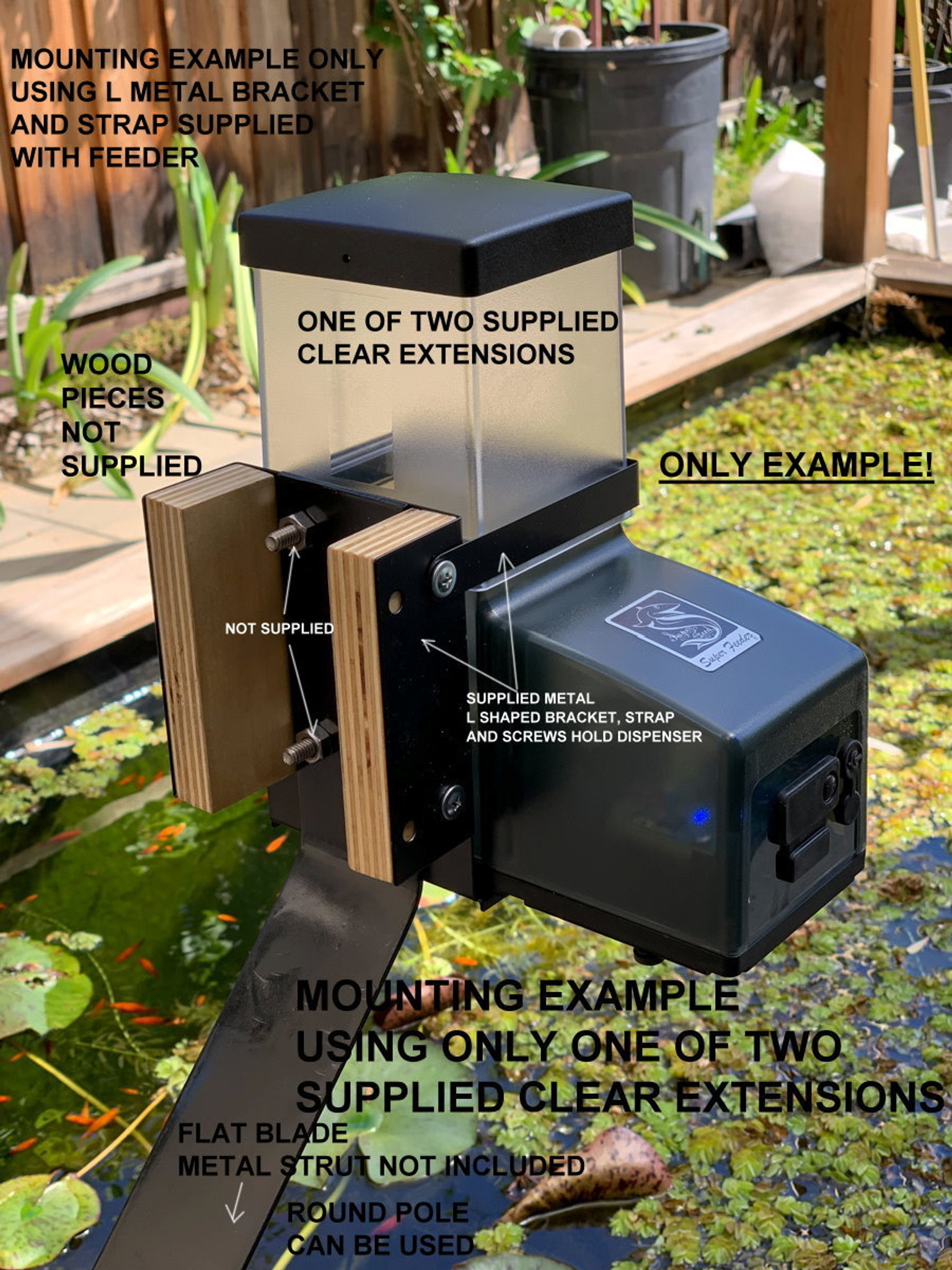 Automatic Koi Pond Feeder, KSF2 Super Feeder, Combo 13
