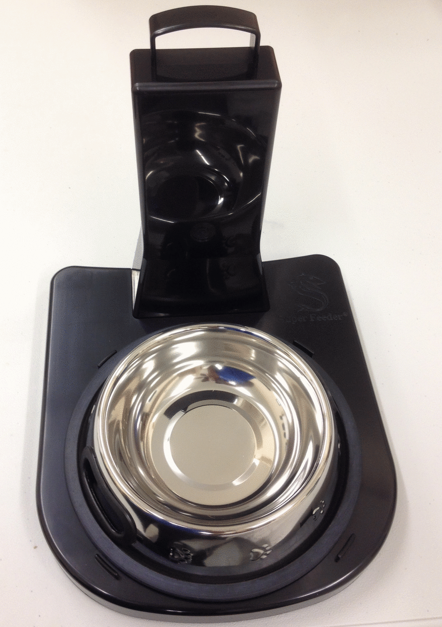 Stand And Stainless Steel Metal Bowl For Super Feeder Super Feed