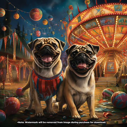 Painting Of A Pug Carnies