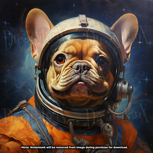 French Bulldog In Space