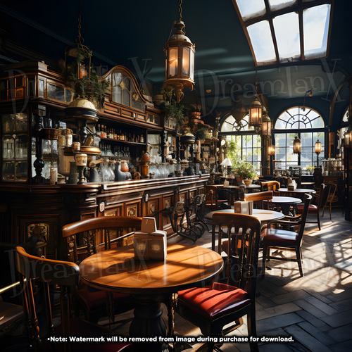 Cozy Haven: Warm Old Irish Pub in HyperRealism