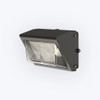 LED Wall Pack Light with Anti-UV Clear Prismatic Tempered Glass Lens