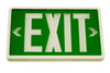 Betalux Self Luminous Exit Sign 10 year Green Double Face White Housing