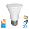 PAR20, Directional (Wide Spot), LED Light Bulbs, Dimmable, 5.5 W, 120 V, 500 lm, 3000 K, E26 Base (EP20-5000cecw-2)