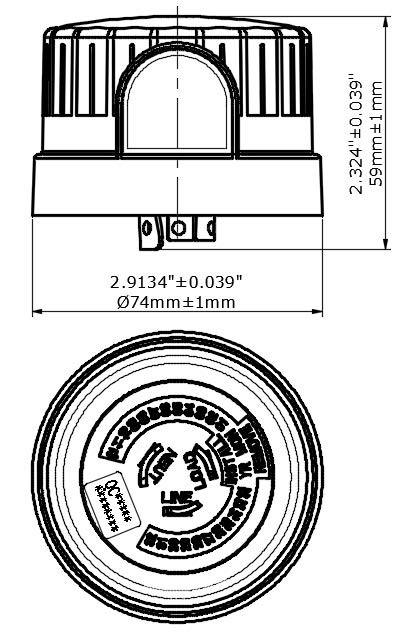 Twist-lock Photocontrol 120-277V, Shoebox & Area light Photocell