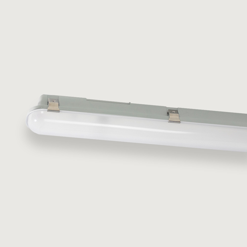 4ft LED Vapor Tight - 5 Wattages + 5-CCT (35/40/50/57/65K), 3375 to 6750 lumens, Dimmable + Smart AUX Input, 100-277 volt, DLC and UL Listed, Wet Rated (AL-TTVT4-25-50W-5CCT)
