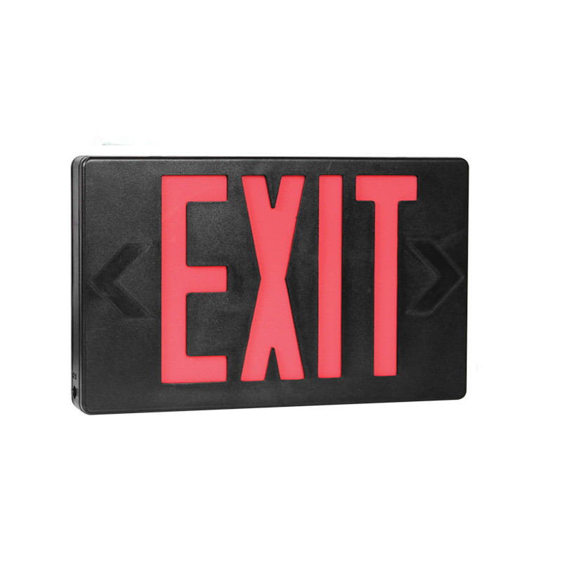 アルミニウム LED EXIT サイン Green LED Edge Lit Exit Sign Brushed Aluminum Housing, UL Listed