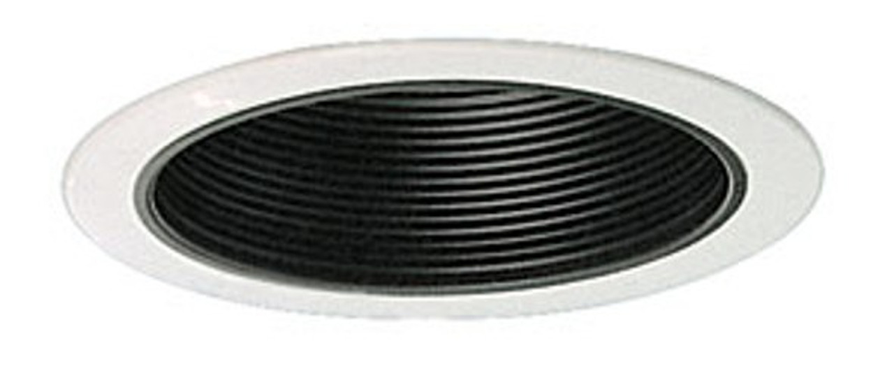 6 inch Black Stepped Baffle Trim for PAR30, R30, BR30 bulbs