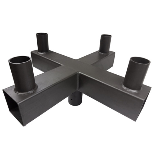 【OnOFF】DMP BLACK SQUARE QUATTR4 Tenon Adapter, 90 Degree Quad Square, Horizontal Bull Horn for 4