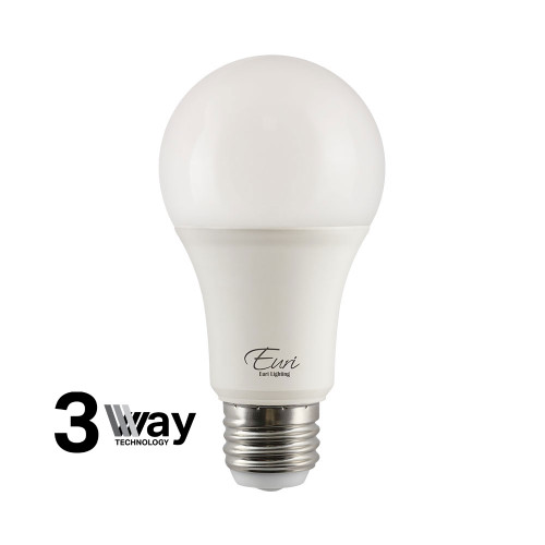 A19, Omni-Directional, LED Light Bulb, Non-Dimmable, 14 W, 120 V, 500-1000-1500 lm, 4000K, 3 Way LED Technology, E26 Base (EA19-14W2140et)