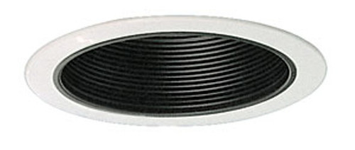 6 inch Black Stepped Baffle Trim for PAR38, R40, BR40 bulbs