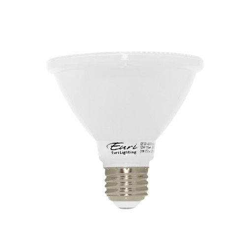 PAR30, Flood, LED Light Bulb, Dimmable, 12 W, 120V, 850 lm, 3000 K, E26 Base (EP30-4000cecws-2)