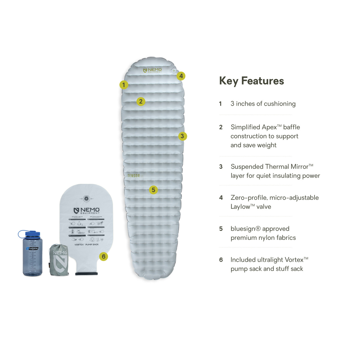 Nemo Tensor Elite Regular Mummy Sleeping Mat | UK | Ultralight