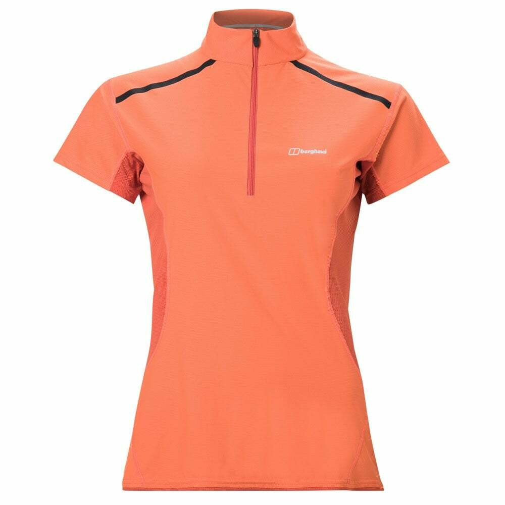 Berghaus Womens Super Tech Tee SS Zip 
