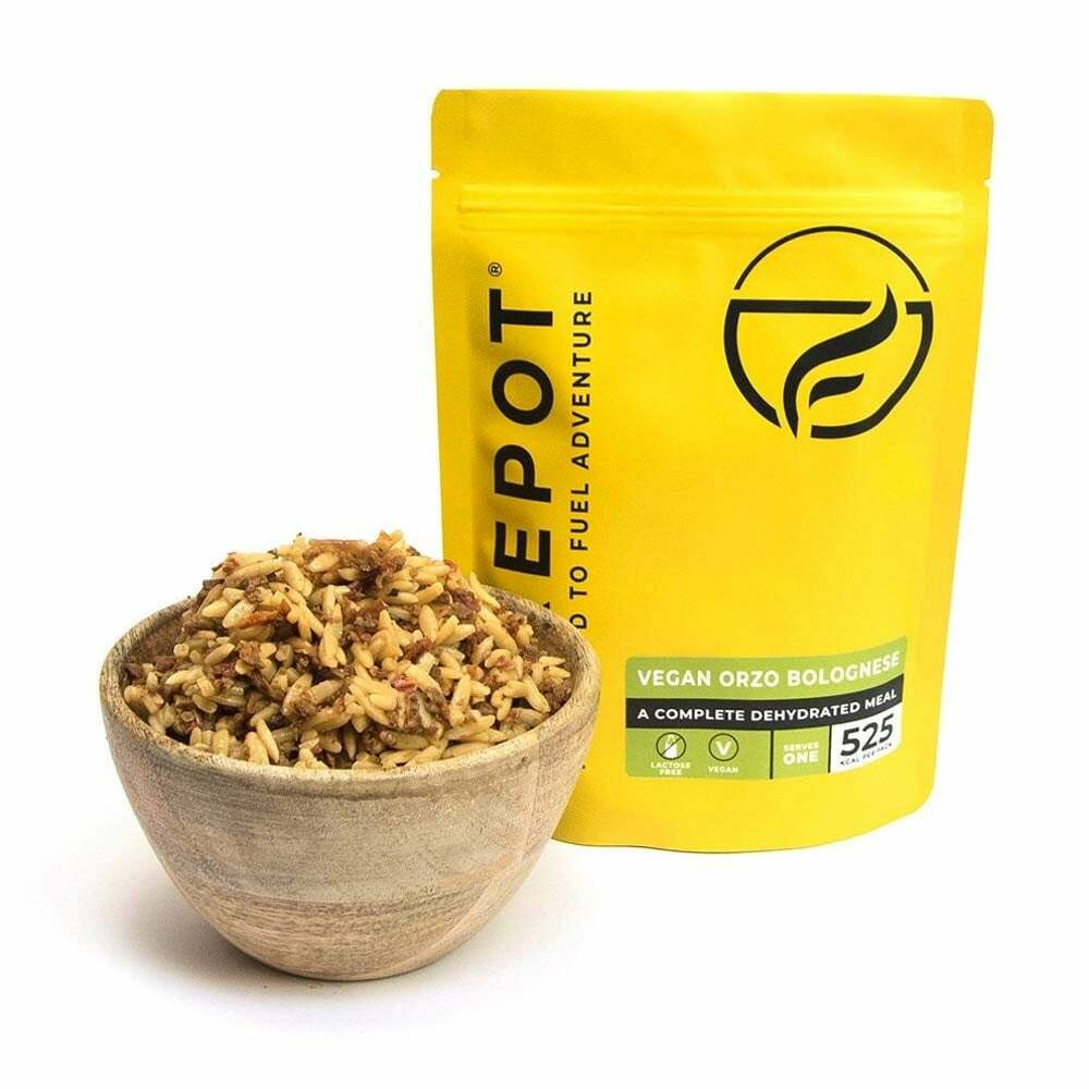 FIREPOT Vegan Orzo Pasta Bolognese UK Ultralight Outdoor Gear