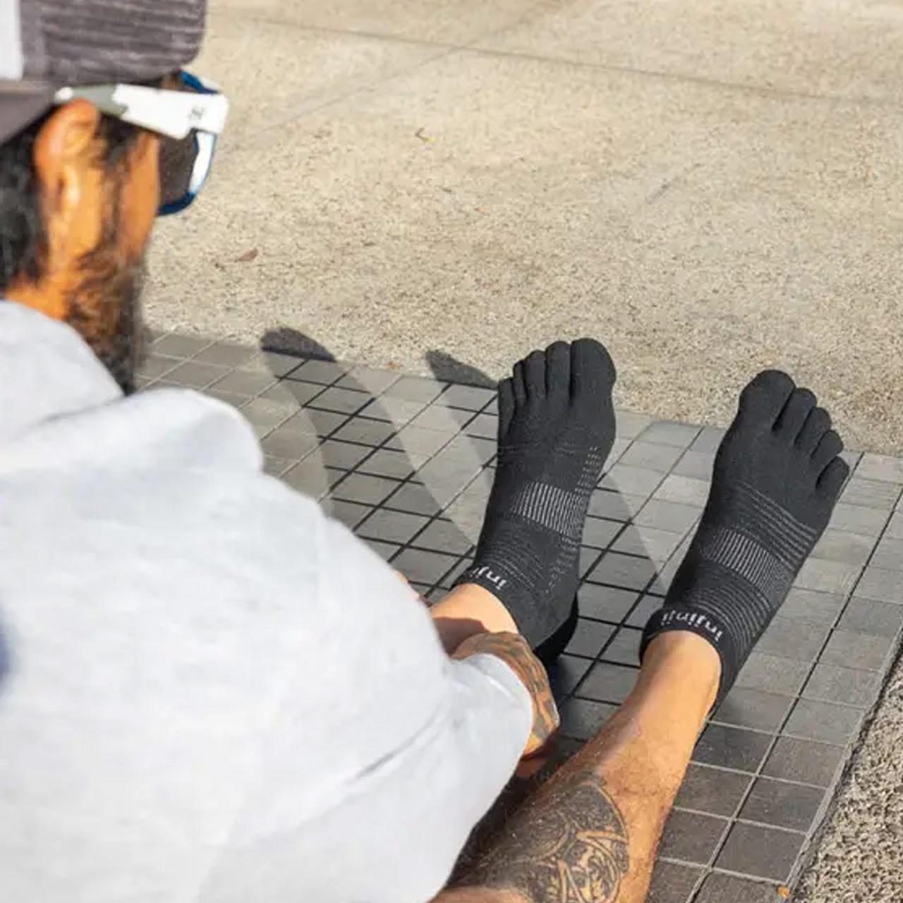 Injinji Run Lightweight No-Show Socks UK Ultralight Outdoor Gear