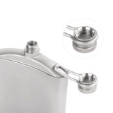 SilverAnt Titanium Hip Flask & Funnel 220ml 