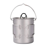 SilverAnt Titanium Pot 750ml with lid and bail handle 
