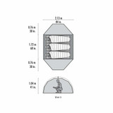 MSR Elixir 3 Person Tent and Footprint