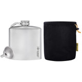 Titanium Hip Flask & Funnel 280ml
