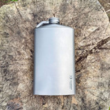 Titanium Hip Flask & Funnel 450ml