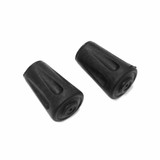 Fizan Rubber Tip Protectors with metal ring pair