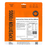 Expedition Foods Sweet and Sour Chicken with Rice (High Energy Serving) 