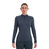 Womens Dart Zip Neck