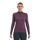 Womens Dart Zip Neck