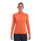 Womens Dart Zip Neck