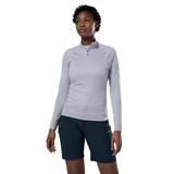 Womens Dart Zip Neck