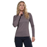 Womens Dart Zip Neck