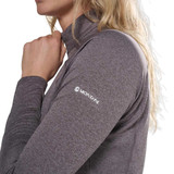 Womens Dart Zip Neck