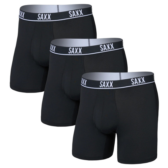 Essential Performance Mesh Boxer Brief Fly - 3 Pack