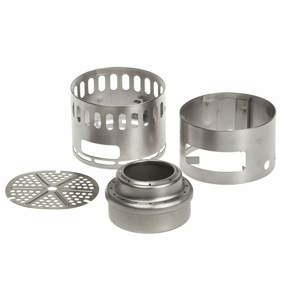Evernew EBY255 Titanium Alcohol Stove DX Set Ti DX Stand and Stove