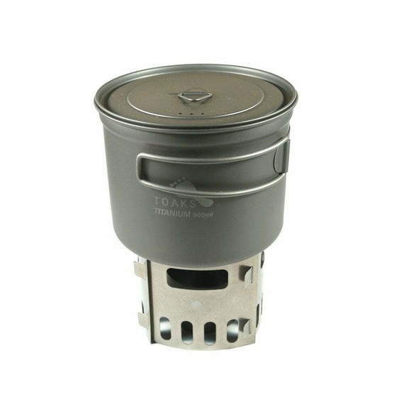 TOAKS Titanium Alcohol Stove Cook System with 900ml Pot