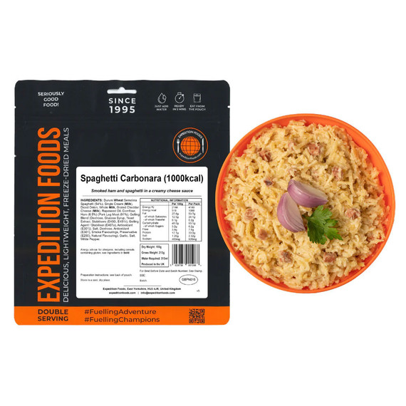 Expedition Foods Spaghetti Carbonara (Double Serving) 