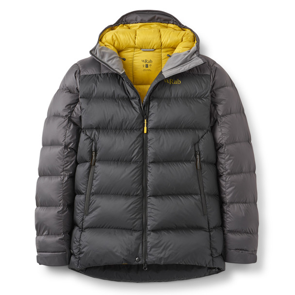 Rab Neutrino Pro 500 Down Insulated Lightweight Mummy Sleeping Bag for Climbing and Mountaineering - Granite - 15 Degree, Long, Left Zip Rab Neutrino Pro 500 Sleeping Bag Granite - Left Zip