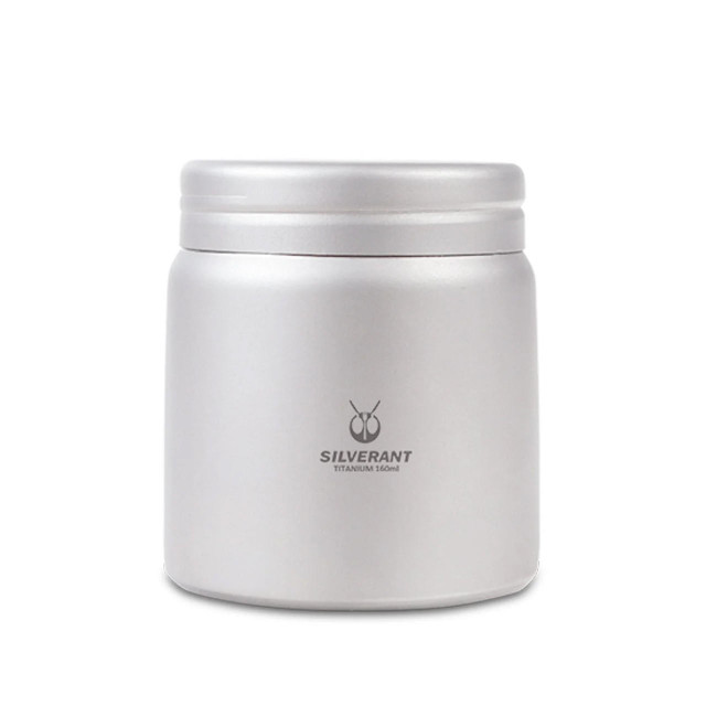 SilverAnt 160ml Titanium Container Tin Case 