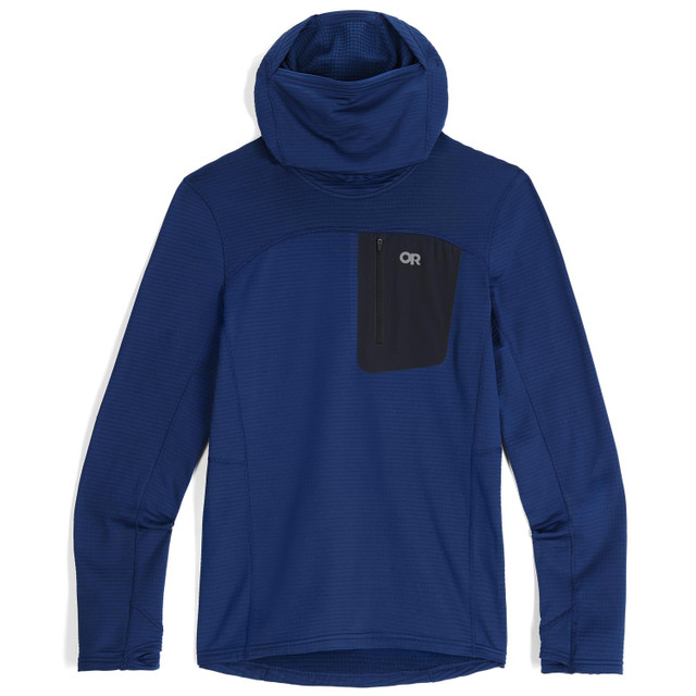 Vigor Grid Fleece Pullover Hoodie - Past Season Colours