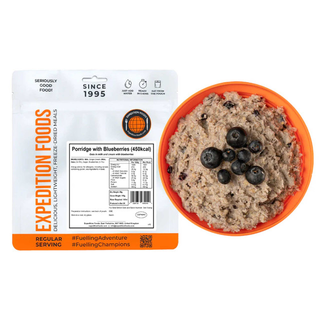 Expedition Foods Porridge with Blueberries