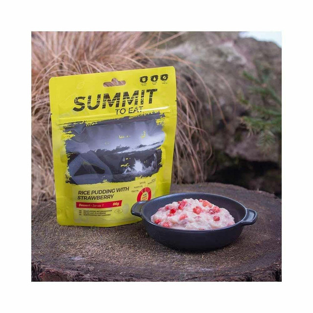 Summit to Eat Rice Pudding with Strawberry