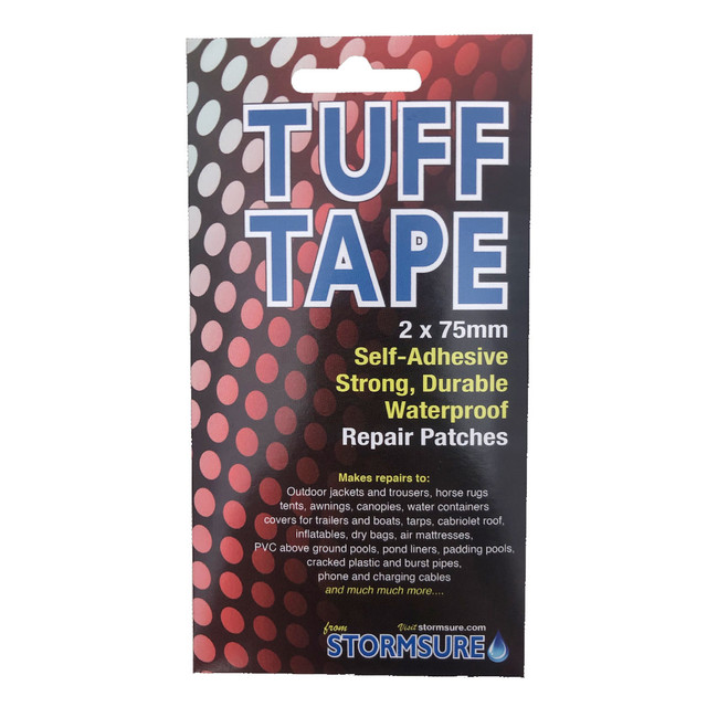 TUFF Tape Self Adhesive Repair Patches 2-Pack