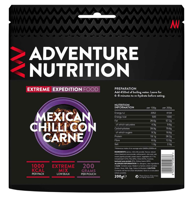 Adventure Nutrition Extreme Expedition 1000 kcal Chilli Con Carne