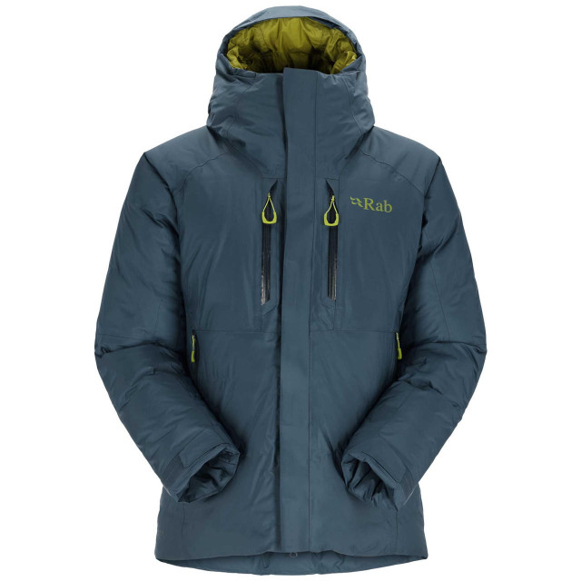 Rab Men's Resolution Hooded Down Jacket in Black