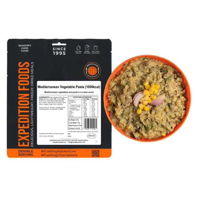 Expedition Foods Mediterranean Vegetable Pasta (Double Serving) 