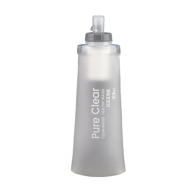 Pure Clear Collapsible Squeeze Water Filter Bottle - 1000ml 