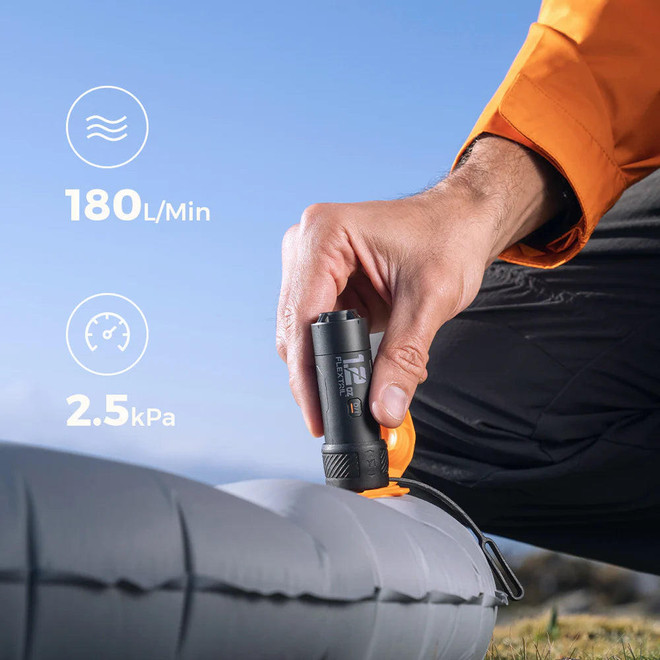Pompe à Air FLEXTAILGEAR ZERO PUMP - Rechargeable, 2 En 1 (gonflage/dégonflage) - Compacte Pour Camping